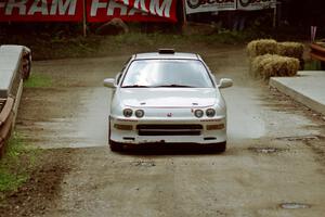 William Bacon / Alan Grant Acura Integra Type R comes through the spectator area at Phasa, SS4.