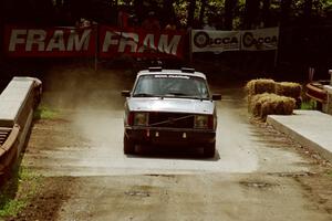 Don Paulsen / Charles Paulsen Volvo 240GT comes through the spectator area at Phasa, SS4.