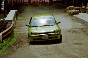 Brian Goss / Sarah Gardescu Dodge Neon comes through the spectator area at Phasa, SS4.