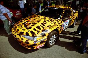 Doug Shepherd / Pete Gladysz Mitsubishi Eclipse at the mid-day service on the green in Wellsboro, PA.