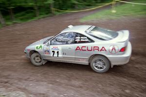 Bryan Hourt / Drew Ritchie Acura Integra GS-R at the first hairpin on Colton Stock, SS5.