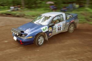 Lauchlin O'Sullivan / John Dillon Mitsubishi Eclipse at the first hairpin on Colton Stock, SS5.