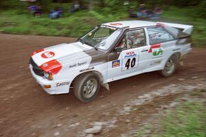 Bruno Kreibich / Rod Hendricksen Audi Quattro at the first hairpin on Colton Stock, SS5.