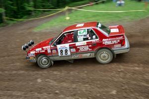 Don Taylor / John Bonneville Dodge Shelby CSX at the first hairpin on Colton Stock, SS5.