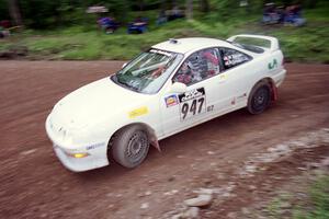 William Bacon / Alan Grant Acura Integra Type R at the first hairpin on Colton Stock, SS5.