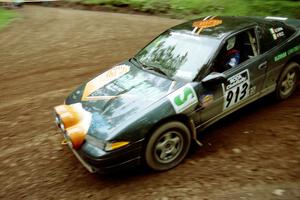 Michael Curran / Mike Kelly Eagle Talon at the first hairpin on Colton Stock, SS5.