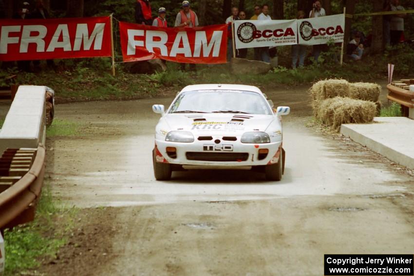 Brian Vinson / Richard Beels Toyota Supra Turbo comes through the spectator area at Phasa, SS4.