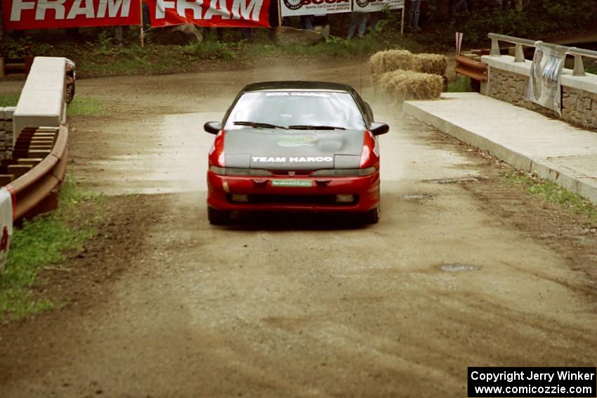 Scott Harvey, Jr. / Jeff Hribar Eagle Talon TSi comes through the spectator area at Phasa, SS4.