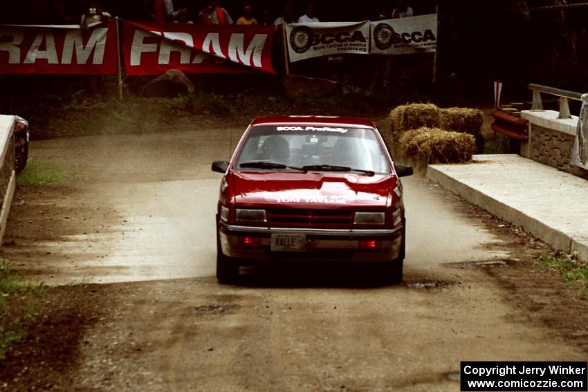 Don Taylor / John Bonneville Dodge Shelby CSX comes through the spectator area at Phasa, SS4.