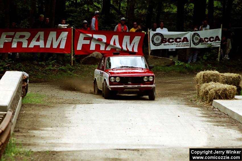 Dan Cook / Bill Rhodes Datsun 510 comes through the spectator area at Phasa, SS4.