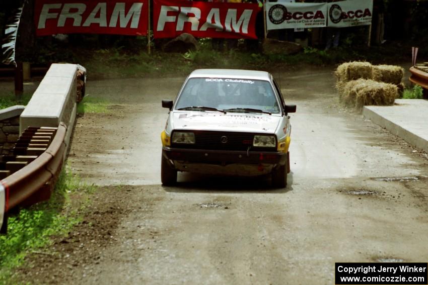 William Tremmel / Peter Coleman VW GTI comes through the spectator area at Phasa, SS4.