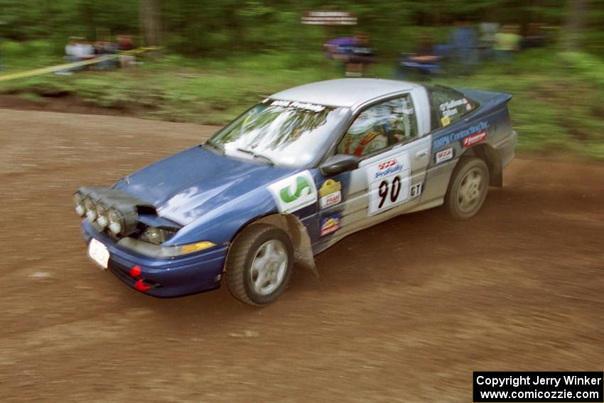 Lauchlin O'Sullivan / John Dillon Mitsubishi Eclipse at the first hairpin on Colton Stock, SS5.