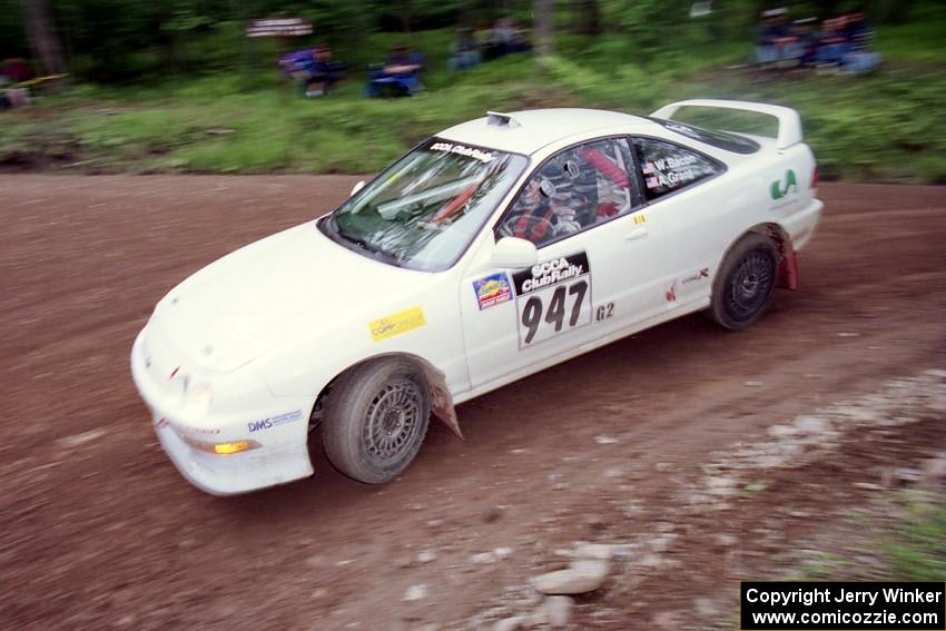 William Bacon / Alan Grant Acura Integra Type R at the first hairpin on Colton Stock, SS5.