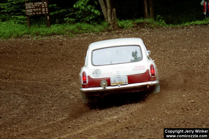 Phil Smith / Dallas Smith MGB-GT at the first hairpin on Colton Stock, SS5.