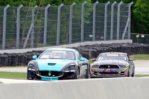 Nick Mancuso's Maserati GrandTurismo MC and Dan Martinson's Ford Mustang Boss 302
