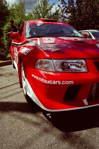 Rhys Millen / Josh Jacquot Mitsubishi Lancer Evo 6.5 prior to the start of the event.