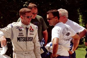 Rhys Millen, Doug Shepherd, Vinnie Frontinan and Seamus Burke prior to the start of the event.