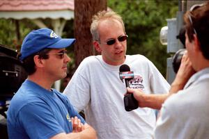 Canadians Tom McGeer and Frank Sprongl are interviewed prior to the start.