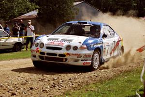 Paul Choiniere / Jeff Becker Hyundai Tiburon at the finish of SS1, Mexico Rec.