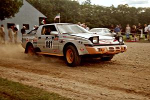 Mark Bowers / Duffy Bowers Mitsubishi Starion at the finish of SS1, Mexico Rec.