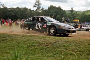 Michael Curran / Mike Kelly Eagle Talon at the finish of SS1, Mexico Rec.