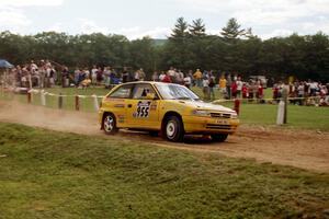 Padraig Purcell / Shaine O'Neil Vauxhall Astra GSi at the finish of SS1, Mexico Rec.