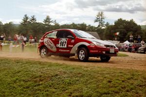 Peter Reilly / Ray Felice Ford Focus at the finish of SS1, Mexico Rec.