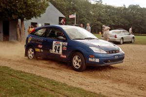 Craig Peeper / Ian Bevan Ford Focus at the finish of SS1, Mexico Rec.