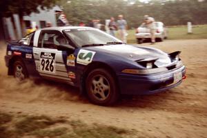 Aidan McCormack / Enda McCormack Mitsubishi Eclipse at the finish of SS1, Mexico Rec.