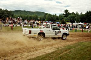 Anders Green / Chuck Cox Mitsubishi Might Max at the finish of SS1, Mexico Rec.