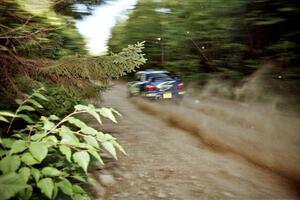 Mark Lovell / Steve Turvey Subaru WRX STi on SS3, E. Town East.