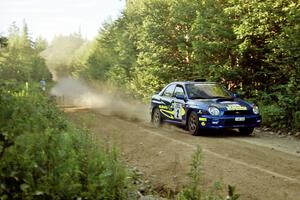 Karl Scheible / Brian Maxwell Subaru WRX STi on SS3, E. Town East.