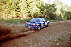 Pat Richard / Ian McCurdy Subaru WRX on SS3, E. Town East.