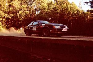 Mike Hurst / Rob Bohn Ford Mustang on SS3, E. Town East.