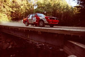 Sylvester Stepniewski / Adam Pelc Audi 4000 Quattro on SS3, E. Town East.