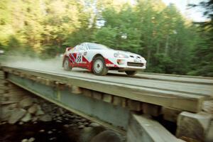 Brian Vinson / Richard Beels Toyota Supra Turbo on SS3, E. Town East.