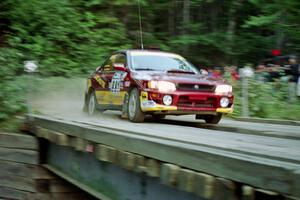 Pierre Bazinet / Dave Shindle Subaru Impreza 2.5RS on SS3, E. Town East.