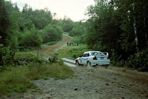 Paul Dunn / Rebecca Dunn Mitubishi Lancer Evo IV on SS3, E. Town East.