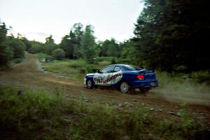 Andy Bornhop / Paula Gibeault Hyundai Tiburon on SS3, E. Town East.