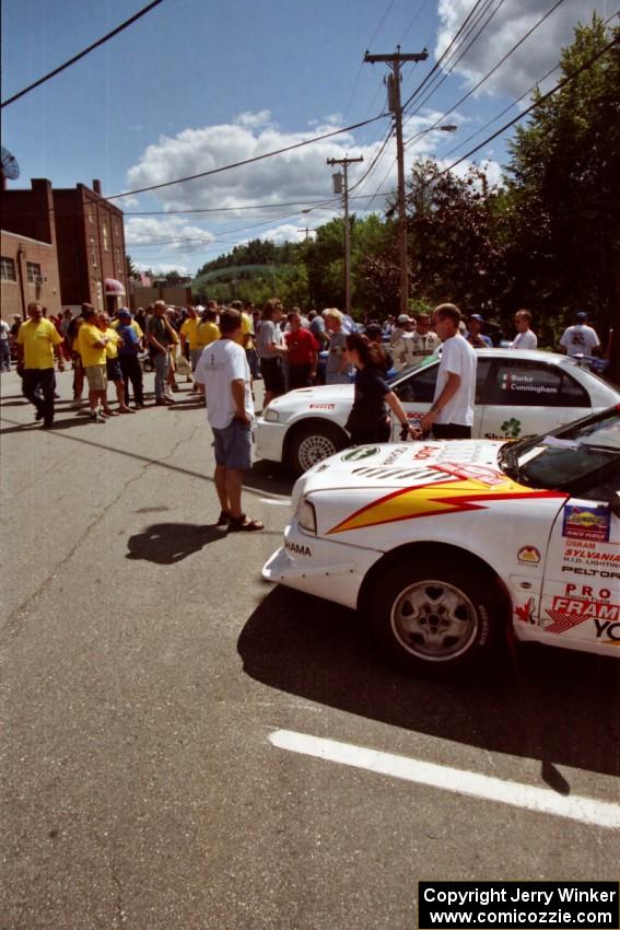 Frank Sprongl / Dan Sprongl Audi S2 Quattro prior to the start of the event.