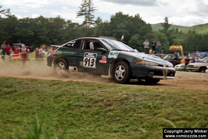 Michael Curran / Mike Kelly Eagle Talon at the finish of SS1, Mexico Rec.