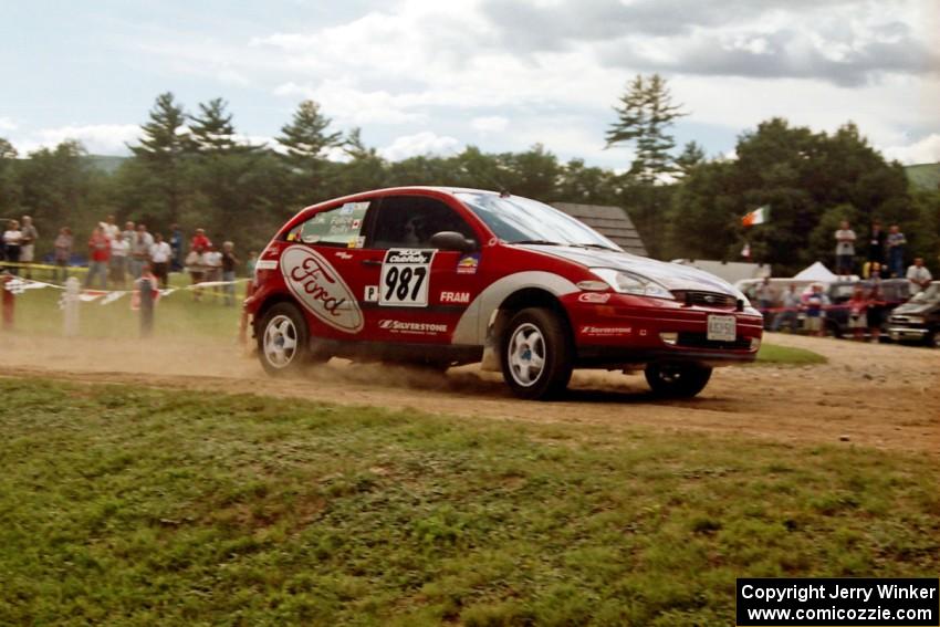 Peter Reilly / Ray Felice Ford Focus at the finish of SS1, Mexico Rec.