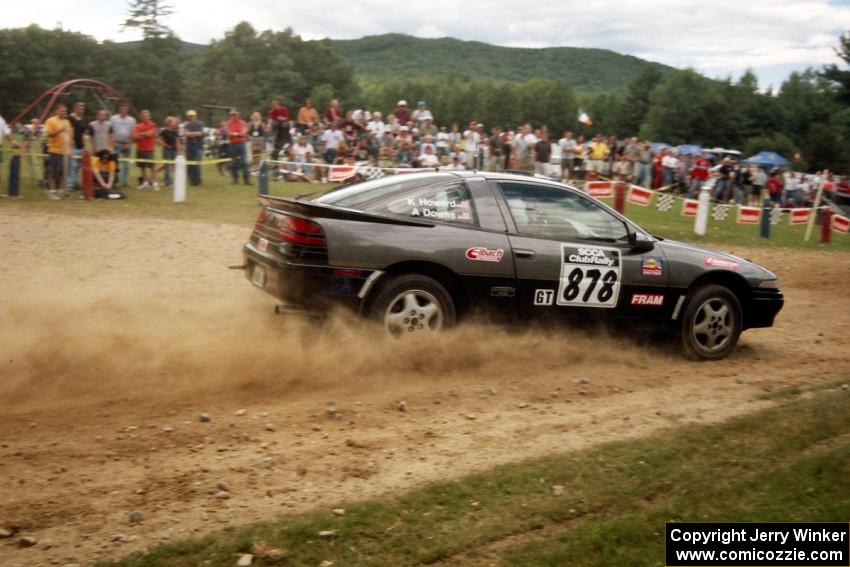 Allen Downs, Jr. / Kevin Howard Mitsubishi Eclipse at the finish of SS1, Mexico Rec.