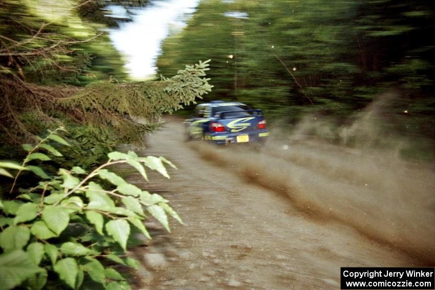 Mark Lovell / Steve Turvey Subaru WRX STi on SS3, E. Town East.