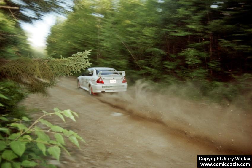 Seamus Burke / Frank Cunningham Mitsubishi Lancer Evo IV on SS3, E. Town East.