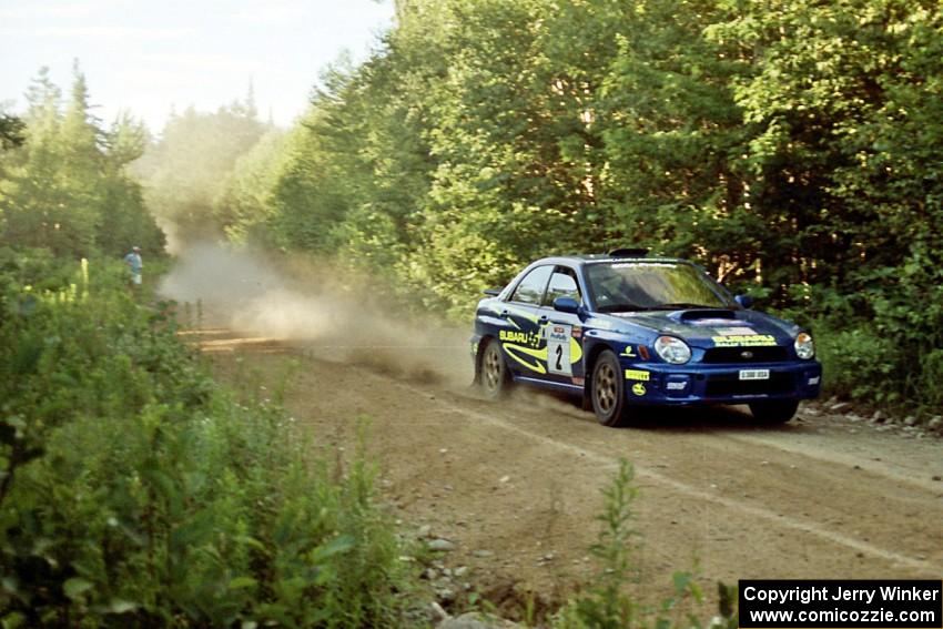 Karl Scheible / Brian Maxwell Subaru WRX STi on SS3, E. Town East.