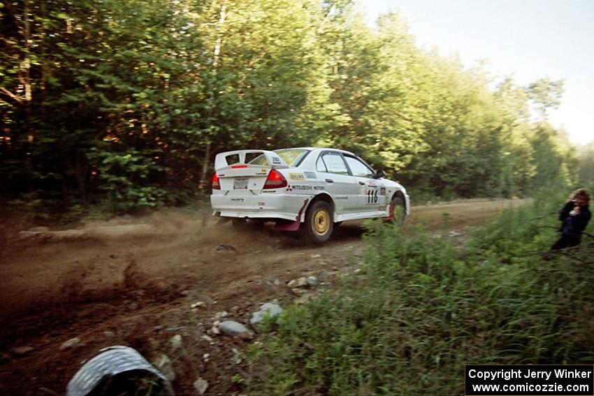 Tom Lawless / Brian Sharkey Mitubishi Lancer Evo IV on SS3, E. Town East.