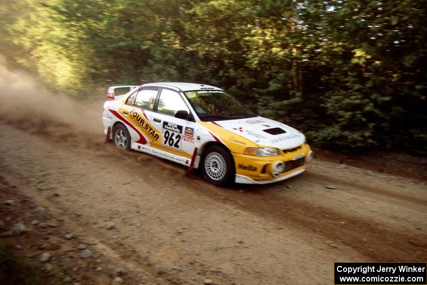 Keith Townsend / Ian McEwen Mitsubishi Lancer Evo IV on SS3, E. Town East.