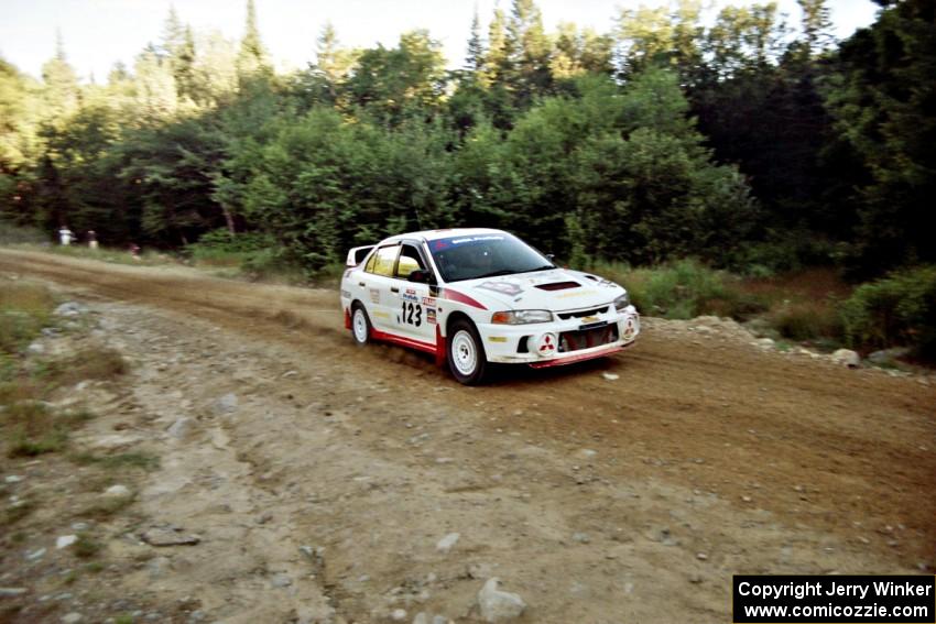 Vinnie Frontinan / Luis Teixeira Mitsubishi Lancer Evo IV on SS3, E. Town East.