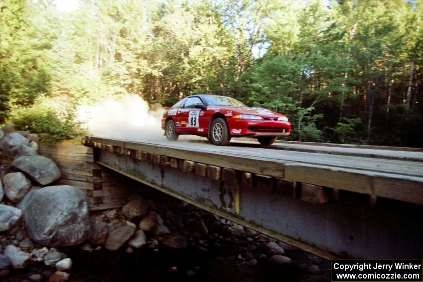 Mark Utecht / Brenda Lewis Mitsubishi Eclipse GSX on SS3, E. Town East.